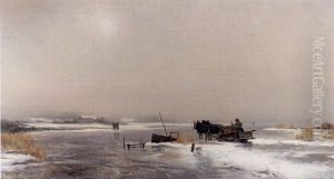Vinterlandskap by Gustaf Rydberg