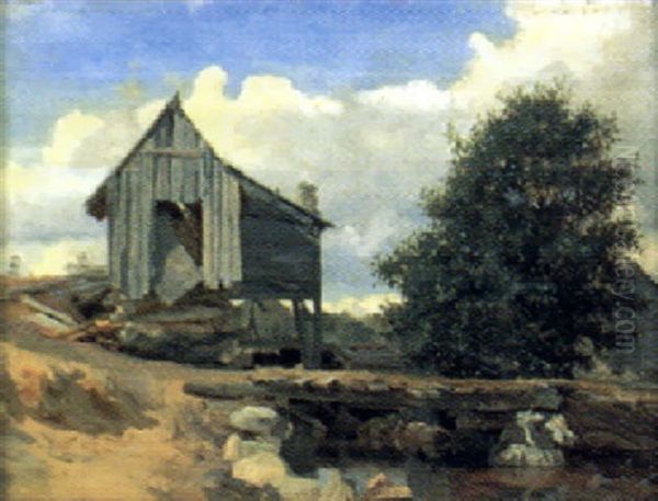 Gammal Kvarn Vid Vattendrag - view 1