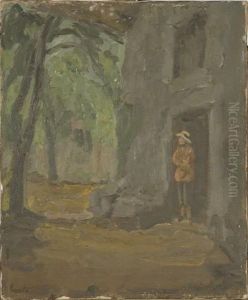 Sur Le Pas De La Porte by Georges Bouche