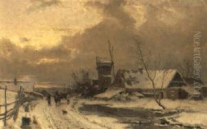 Vinderafton Vid Byn by Gustaf Rydberg