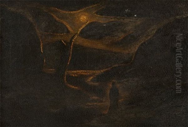 Figure In A Surrealist Landscape - view 1