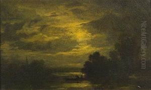 Fisherman At Dusk