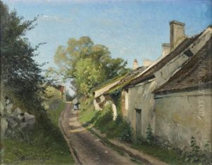 Chemin Creux Le Long D'un Hameau