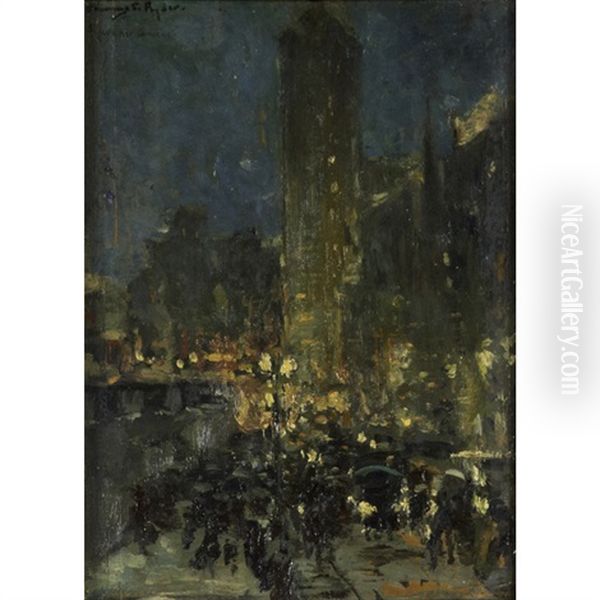 A Night Time City Scene - view 1