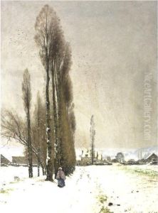 A Village In Winter A Village In Winter