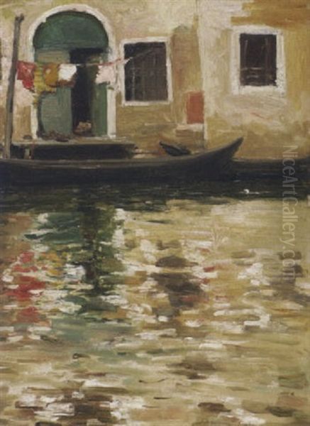 On The Canal, Venice - view 1