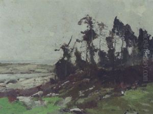 Pines On Hillside by Chauncey Foster Ryder