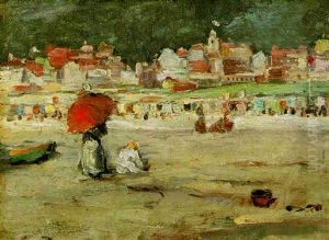 On The Beach by Chauncey Foster Ryder