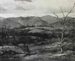 Extensive Mountainous Landscape by Chauncey Foster Ryder