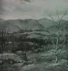 An Extensive Mountainous Landscape by Chauncey Foster Ryder