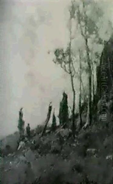 On The Mountain Side - view 1