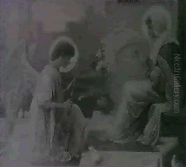 A Triptych: The Annunciation,the Good Shepherd And The Gleaner 2(101x63.5) - view 1
