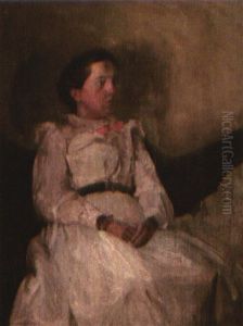 Portrait Of A Seated Woman by Robert Knight Ryland