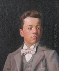 Portrait Of A Man With Pink Bowtie Portrait Of A Man With Pink Bowtie