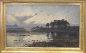 Extensive River Landscape by Arthur Johnston Ryle