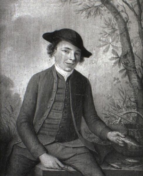 Youth Seated On A Wall, Gutting Roach - view 1