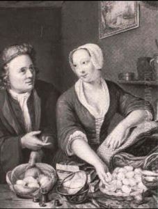 Couple Sorting Eggs In An Interior Couple Sorting Eggs In An Interior