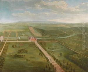 Prospect Of Tottenham Park, Wiltshire by Peter (Pieter Andreas) Rysbrack
