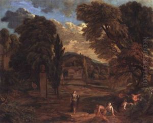 A Classical Landscape With Figures