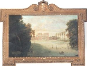 View Of Tottenham Park, Wiltshire by Peter (Pieter Andreas) Rysbrack