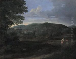 Figures Antiques Dans Un Paysage