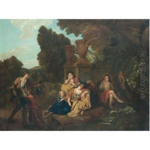 A Landscape With A Man Returning From A Hunt