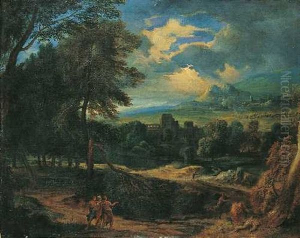 Heroische Landschaft Bei Gewitter - view 1