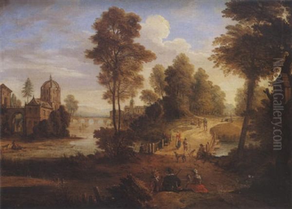 Vue D'une Forteresse Pres D'une Riviere - view 1