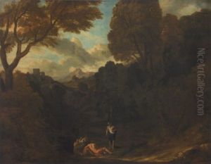 Italianate Landscape With Classical Scene
