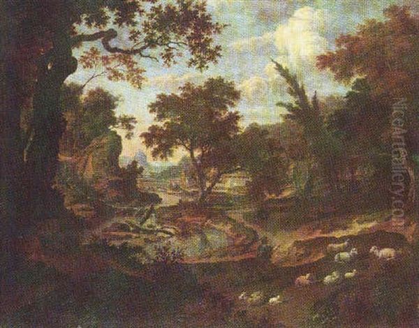 A Classical Landscape With The Widow Of Phocion - view 1