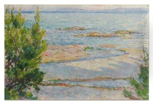 St Clair, La Plage (etude Pour "apres Le Bain") by Theo van Rysselberghe