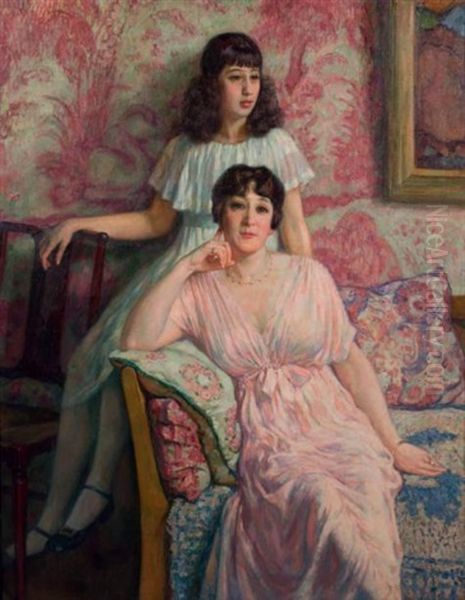 Portrait De Madame Bobin Avec Pierette, 1919 - view 1