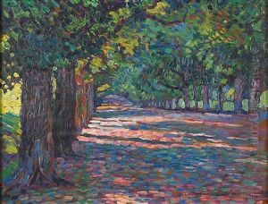 Untitled (tree Lined Path) by Theo van Rysselberghe