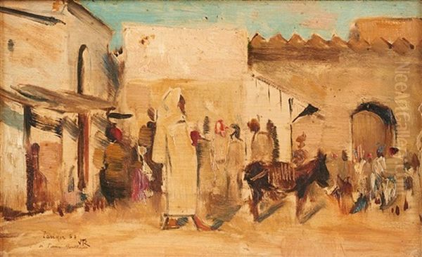 Vue Animee De Tanger En 1883 - view 1