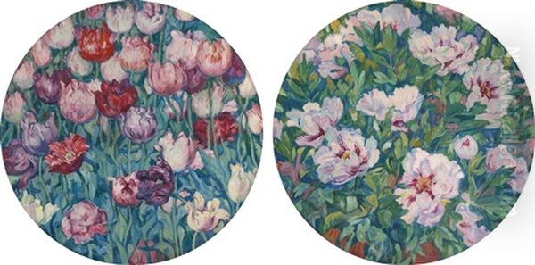 Tulipes & Pivoines (a Pair) - view 1