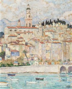 Le Vieux Menton by Theo van Rysselberghe