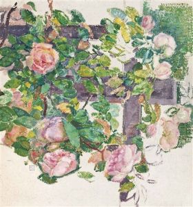 Les Roses Grimpantes by Theo van Rysselberghe