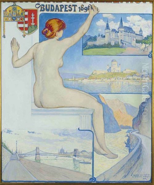 Budapest (poster Sketch For La Compagnie Des Wagons-lits) - view 1