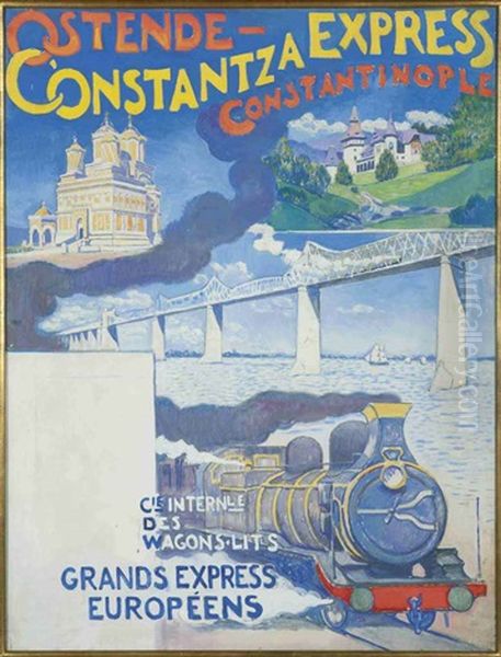 Ostende-constantza Express Constantinople (poster Design For La Compagnie Des Wagons-lits) - view 1