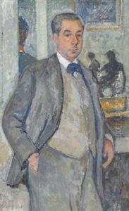 Roger Martin Du Gard (+ Etude De Figure Drapee, Verso) by Theo van Rysselberghe