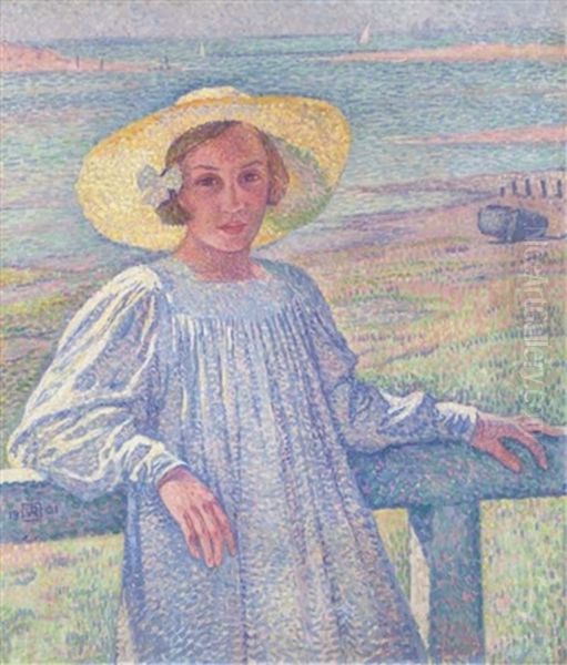 Jeune Fille Au Chapeau De Paille - Elisabeth Van Rysselberghe - view 1