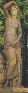 La Statue Dans Le Parc by Theo van Rysselberghe