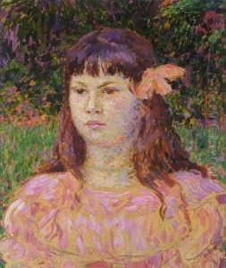 Le Ruban Rose (portrait De Sylvie Lacombe)