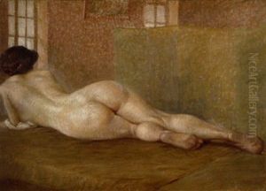 Liegender Weiblicher Akt by Theo van Rysselberghe