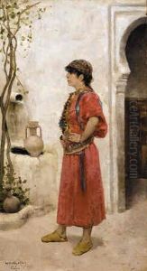 Jeune Femme A La Fontaine, Tanger by Theo van Rysselberghe