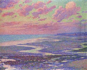 La Plage D'ambleteuse A Maree Basse by Theo van Rysselberghe