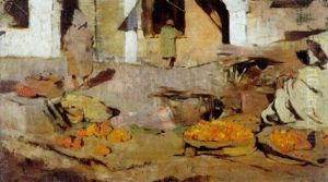 Fruitverkoper In Marokko - Le Marchand D'oranges by Theo van Rysselberghe