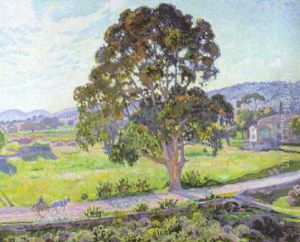 L'eucalyptus Ur La Route De Bormes by Theo van Rysselberghe