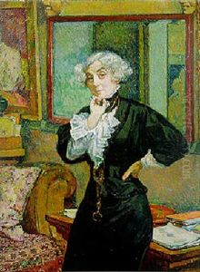Portrait Of Madame Van Rijsselberghe by Theo van Rysselberghe
