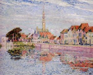 Ondergaande Zon Te Veere, Zeeland